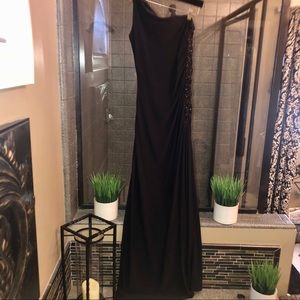 Scarlett Dresses - Scarlett one shoulder black formal gown Scarlett Dresses - Scarlett one shoulder black formal gown